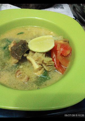 Foto resep soto babat warisan keluarga #kreasisantan