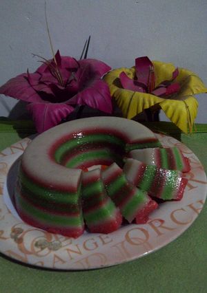 Foto resep lapis pelangi