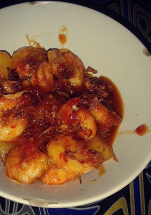 Foto resep Udang kentang Merah