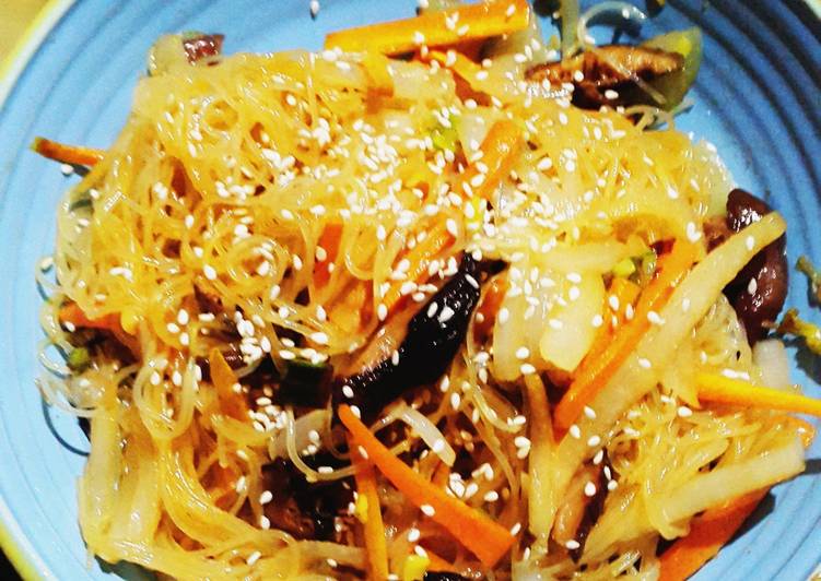 Resep Japchae (bihun ala Korea) yang praktis