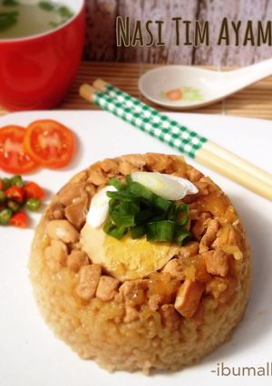 Foto resep Nasi Tim Ayam Asli Enak