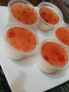 Foto resep Puding sutra cantik with strawberry