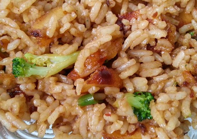 Chicken Nugget & Broccoli Fried Rice