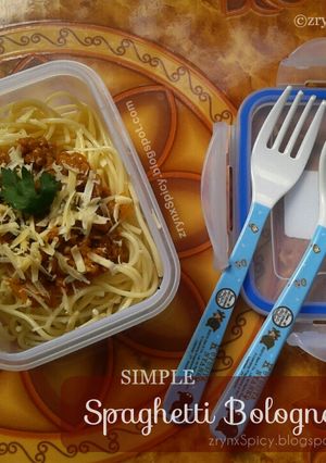 Foto resep Simple Spaghetti Bolognese