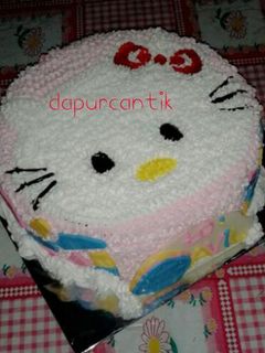 Foto resep kue tart hellokitti
