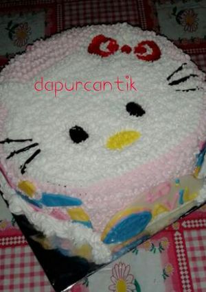 Foto resep kue tart hellokitti