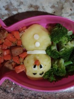 Foto resep mesh potato bento