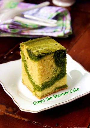 Foto resep Green Tea Marmer Cake