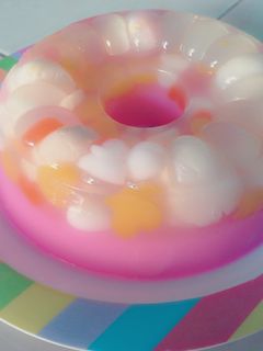 Foto resep pudding leci jelly love