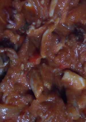 Foto resep Cumi saus Padang pedas mantab