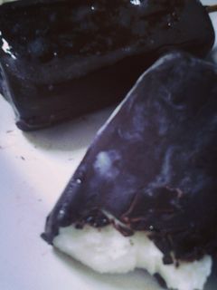 Foto resep Es Potong Celup Coklat 