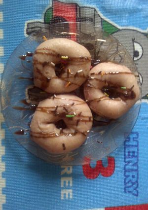Foto resep donat ubi ungu ala ami balqis