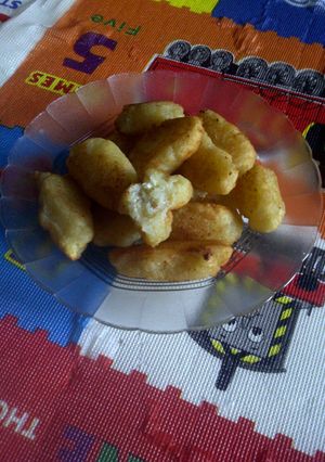 Foto resep singkong isi chesse cream
