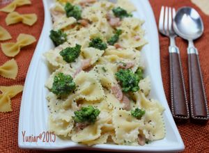 Foto resep Farfalle Brokoli Saus Keju