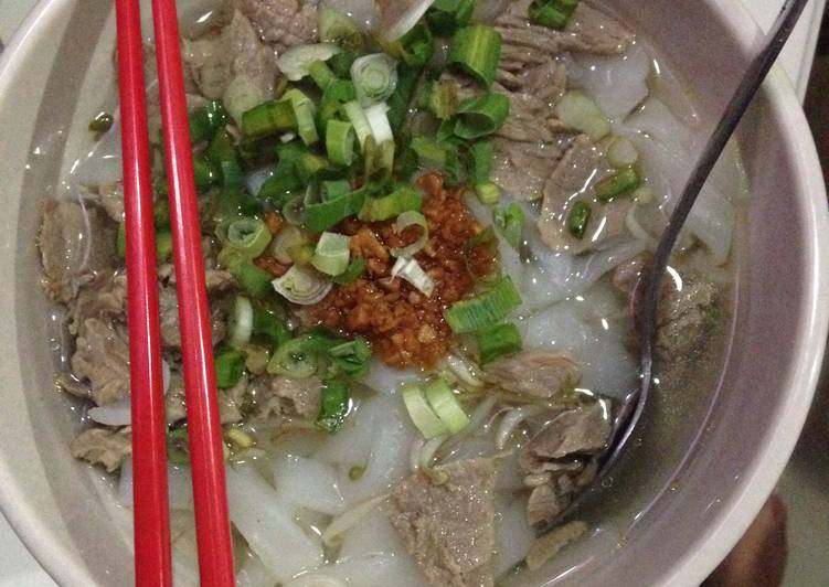 Resep Kwetiau Sapi Kuah, Enak Banget