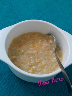 Foto resep MPASI 8m+ : Bubur Oatmeal Wortel Kentang Gurih