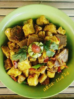 Foto resep PENTOL TAHU TEMPE PEDAS BUMBU KARI