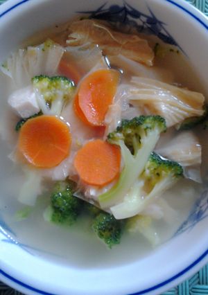 Foto resep soup ayam tahu kering seger