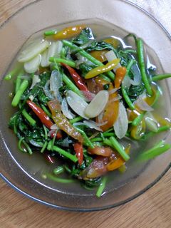Foto resep oseng oseng bayam 