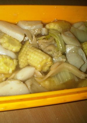 Foto resep Bakso Tumis Sayur