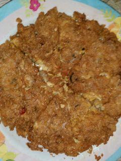 Foto resep dadar undang papai (udang rebon)