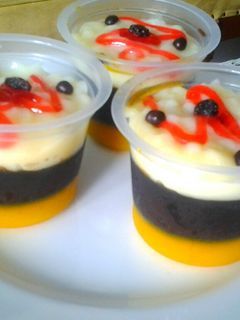 Foto resep Puding Mangga Coklat vla Vanilla