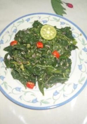 Foto resep Daun Singkong Sambal Sereh