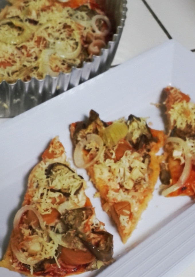 Foto resep Pizza Singkong Toping Terong