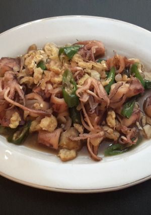 Foto resep Oseng Cumi Asin Cabai Hijau