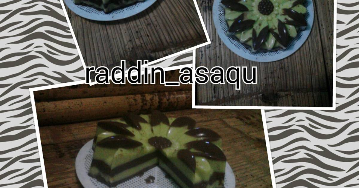  Resep  puding  alpukat  lapis coklat  modal iseng oleh Annis 