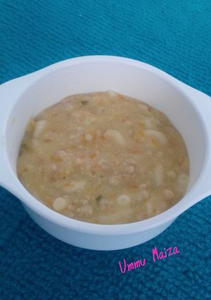 Foto resep MPASI 8m+ : Sup Krim Makaroni Jagung Manis