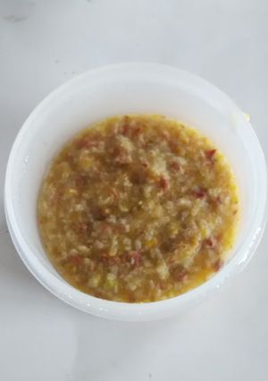 Foto resep bubur bayi enyaaakkkk MPASI 9 Bulan