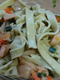 Foto resep Pasta Bayam Bakso