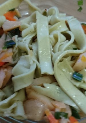 Foto resep Pasta Bayam Bakso