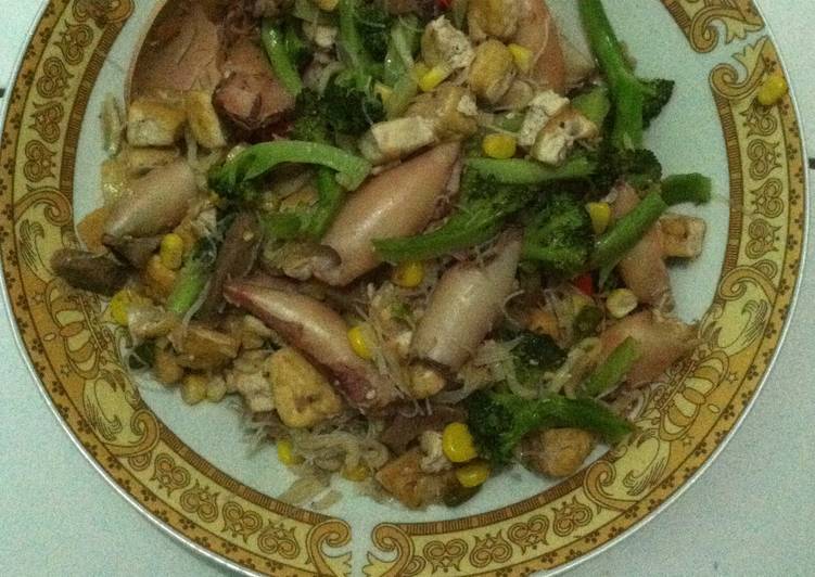 Resep Oseng Cumi Warna-Warni Lezat