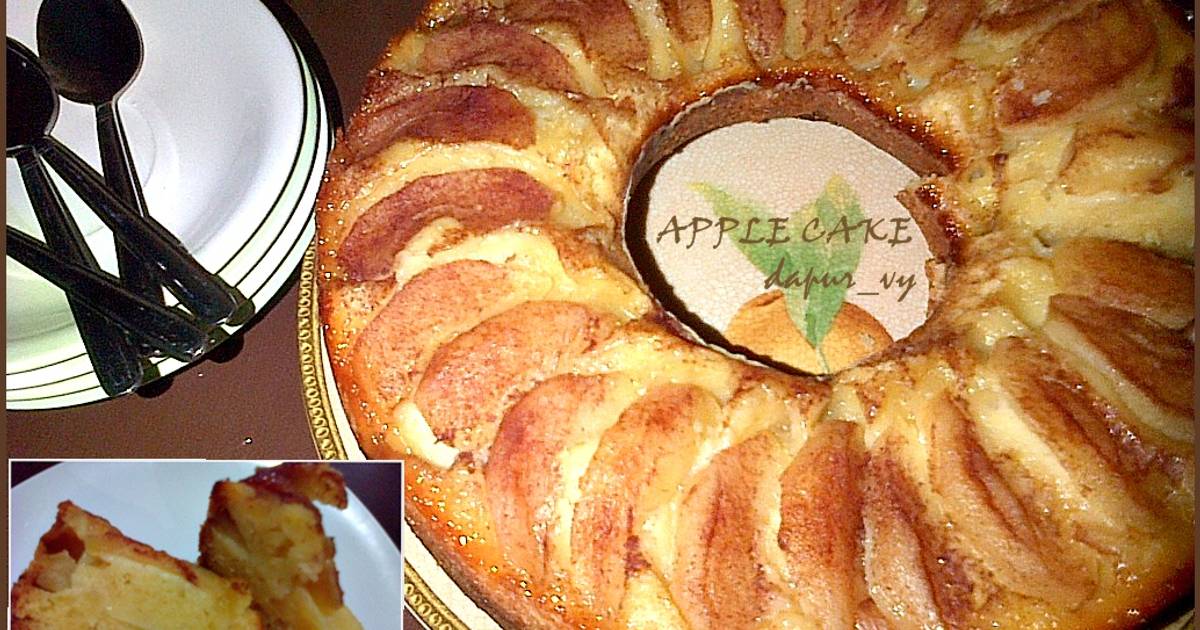 Resep APPLE CAKE No Mixer oleh dapurVY Cookpad