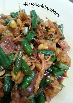 Foto resep Kacang Panjang dan Tempe Teri Kecap