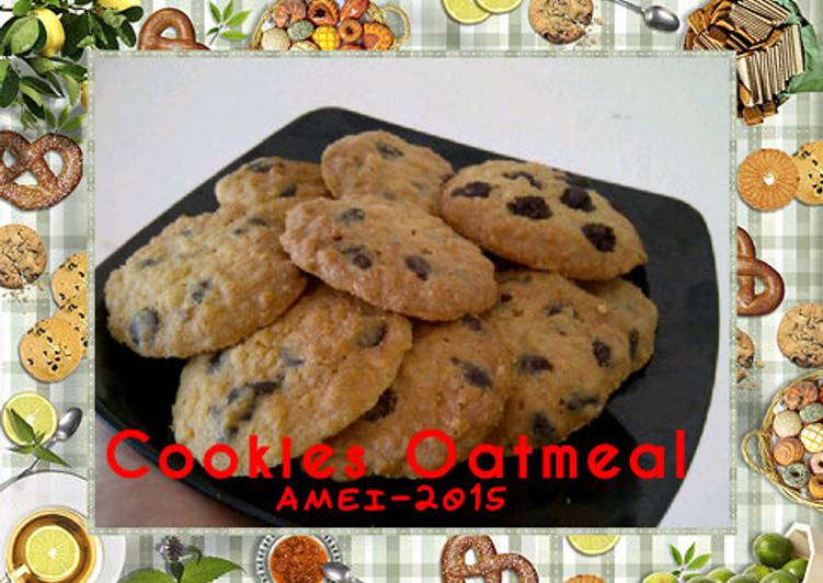 Langkah Mudah untuk Menyiapkan Cookies oatmeal yang crunchy dan enak banget, Menggugah Selera