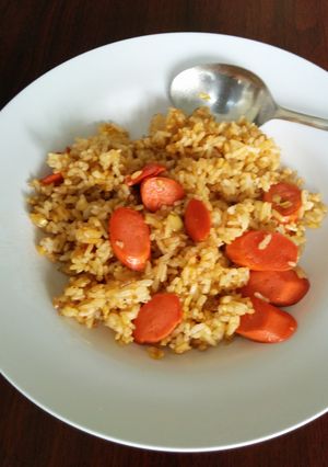 Foto resep Nasi Goreng Sosis Lada Hitam