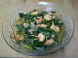 sawi ijo tumis udang kemangi