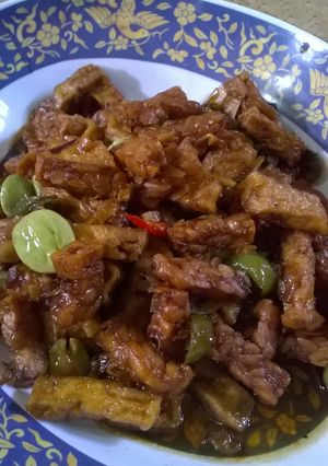 Foto resep Sambal Goreng Tempe Tahu (pake pete)