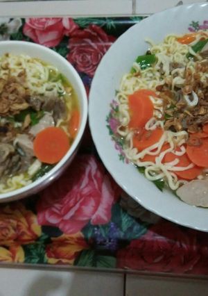Foto resep mie rebus iga bakso