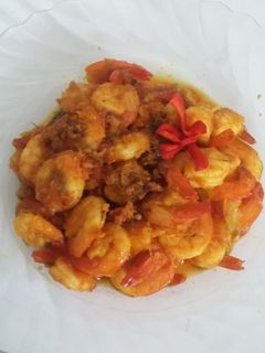 Foto resep udang goreng bawang