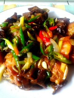 Foto resep TUMIS AYAM JAMUR LADA HITAM