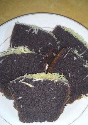 Foto resep Bolu Ketan Hitam Tabur Keju