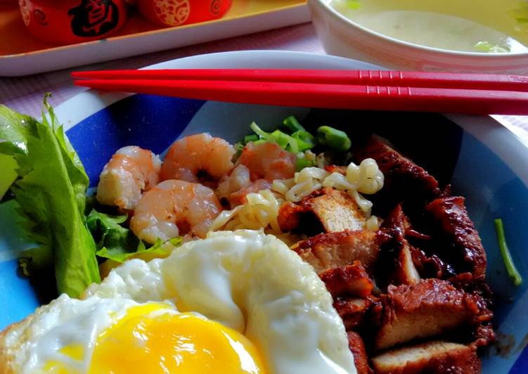 Resep Mie Ayam char siu oleh Lily Yanawati - Cookpad