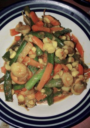 Foto resep bia masak sayuran campur