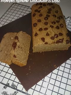 Foto resep BANANA ALMOND CHOCOCHIPS CAKE 