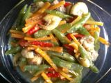 Tumis buncis wortel udang
