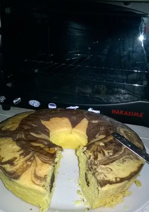 Foto resep cake marble tanpa bahan pengembang (bp,bs,cake emulsifier)